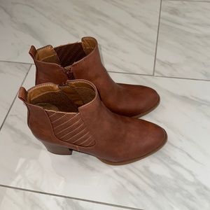 Brown booties